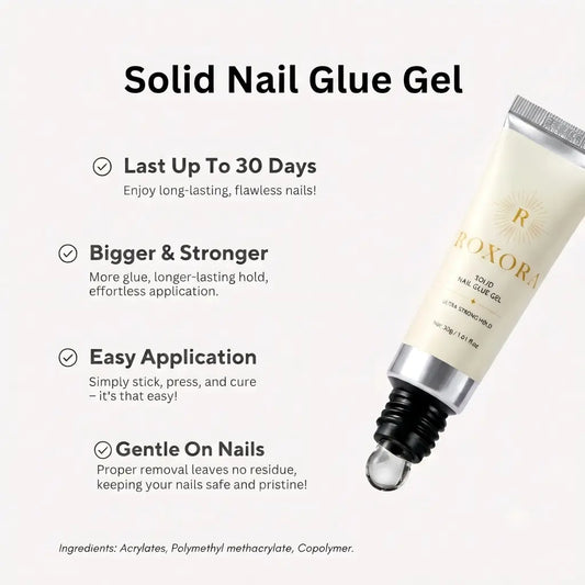Solid Nail Glue Gel