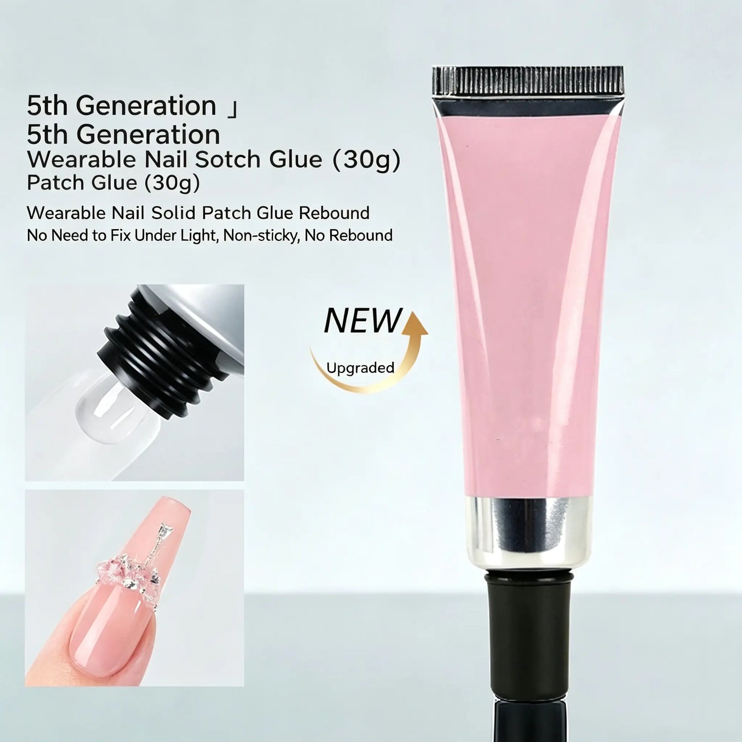 Solid Nail Glue Gel