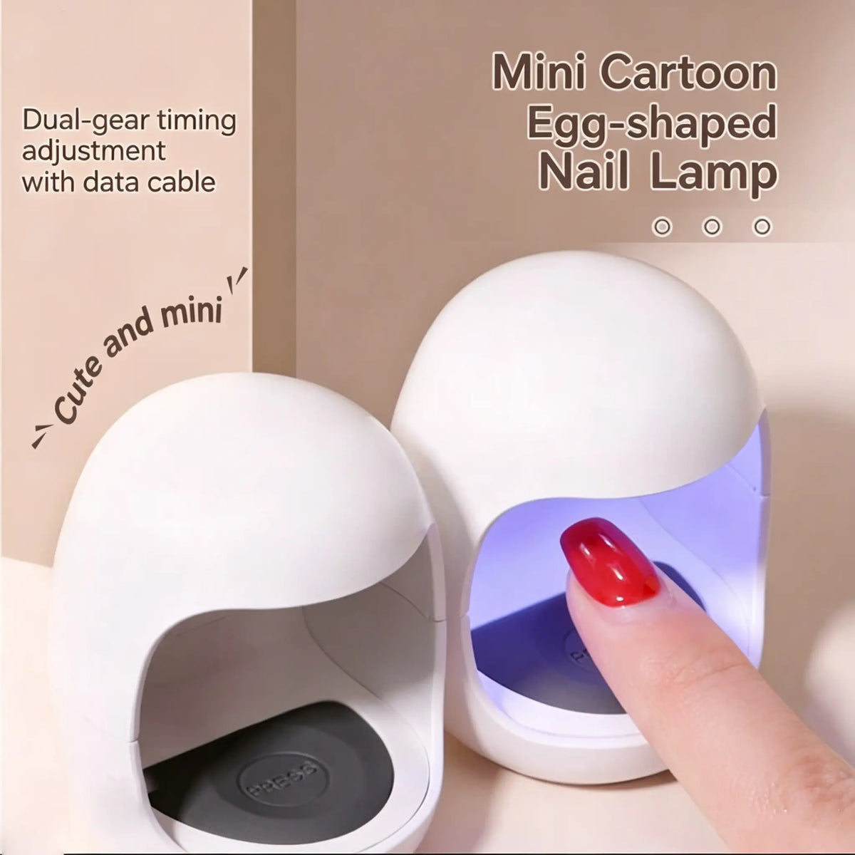 Mini CartoonEgg-shaped Nail Lamp