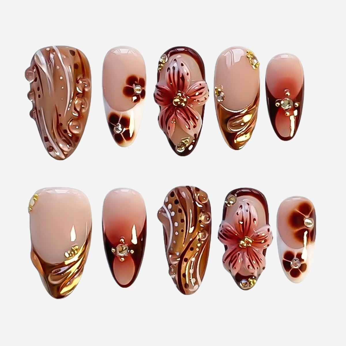 Vergoldeter Amber
