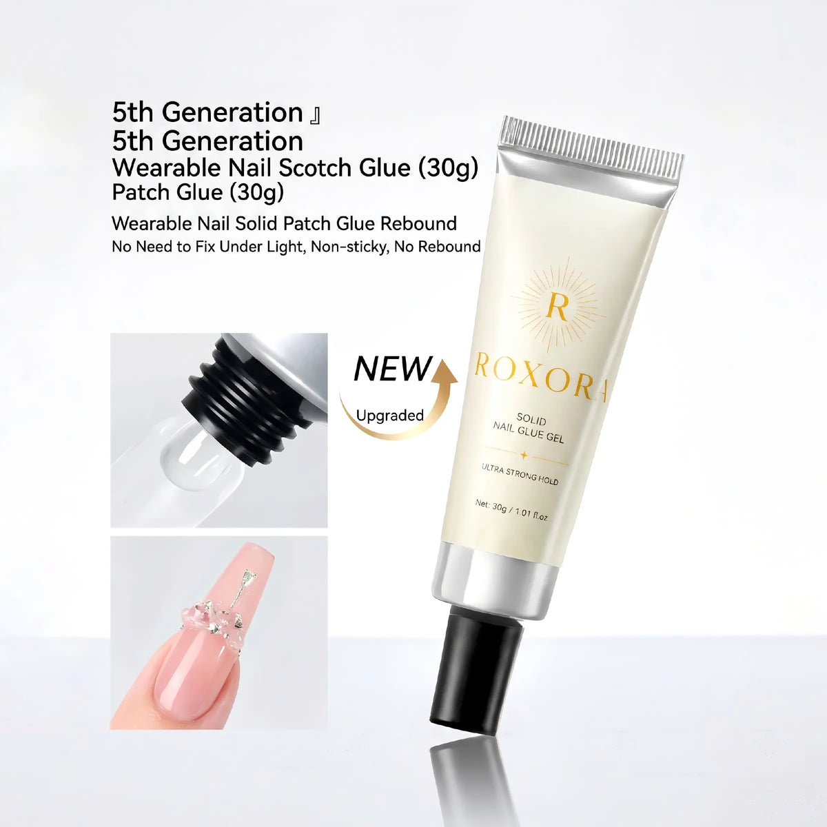Solid Nail Glue Gel