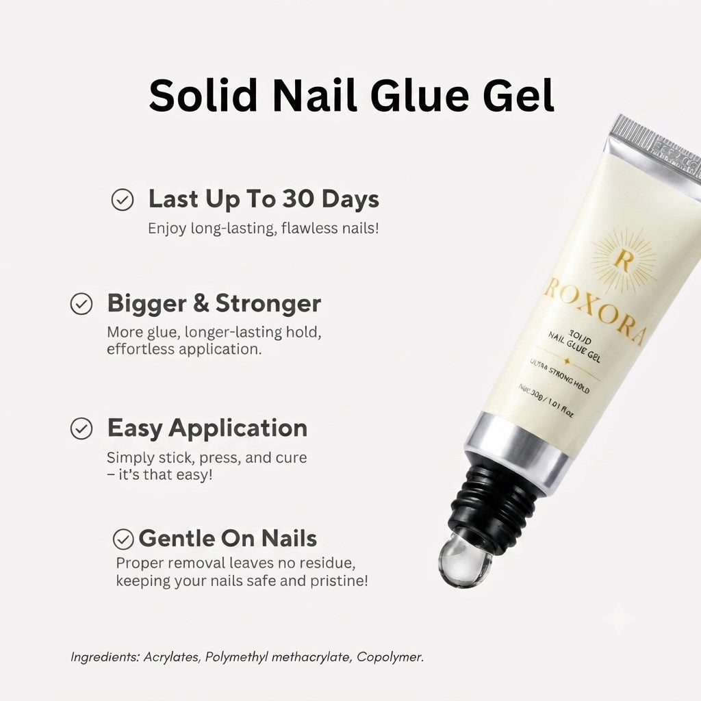 Solid Nail Glue Gel